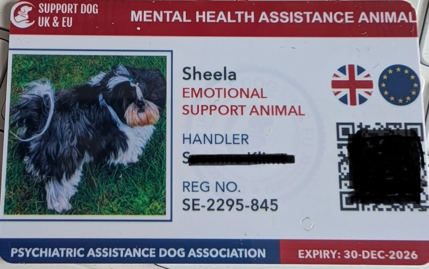 Mandarin Garden's - Chien d'assistance en santé mentale au Royaume-Uni